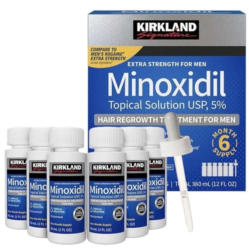 Kirkland Signature 5% minoxidil pre mužov 6x60 ml (6 mesačná kúra)