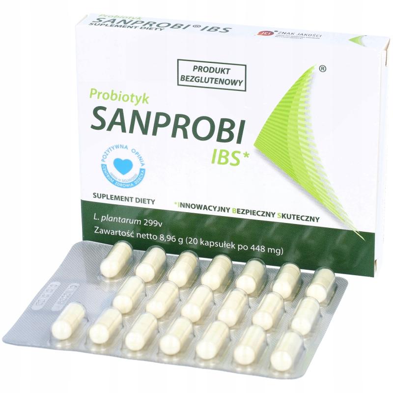 SANPROBI IBS Lactobacillus plantarum 299v 10 miliárd CFU 20 kapsúl