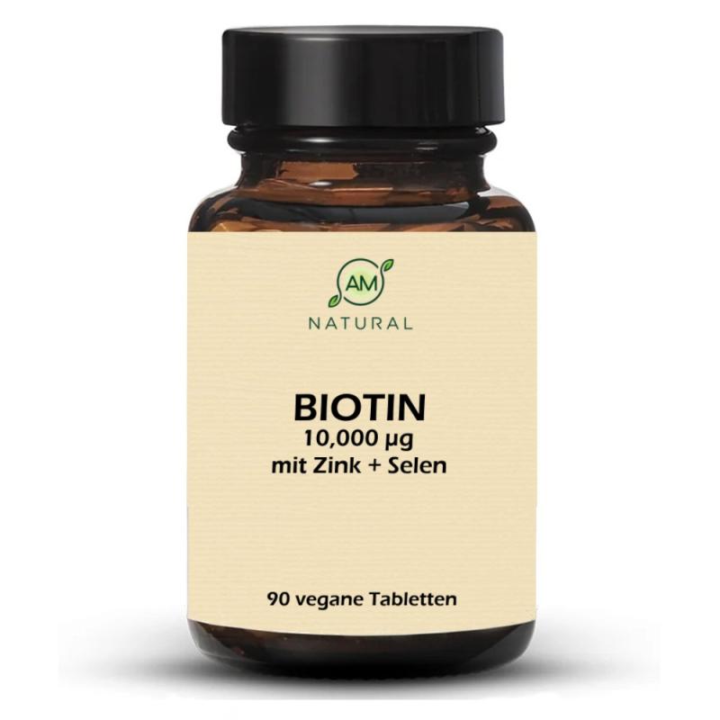 Biotin 10 000 µg so zinkom a selénom 90 tabliet