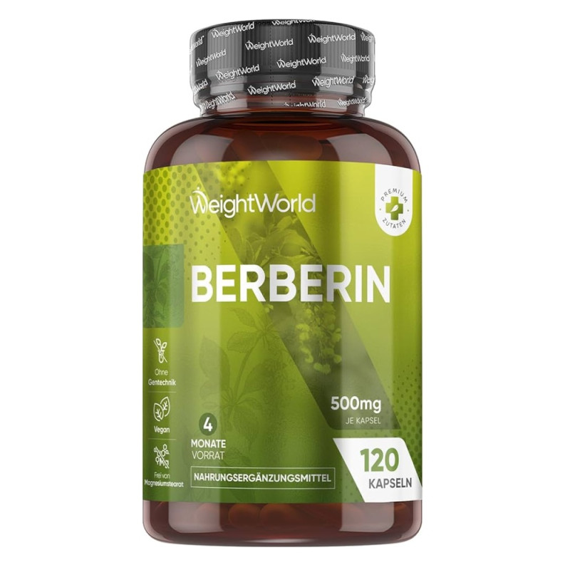 Berberín 500 mg 120 kapsúl