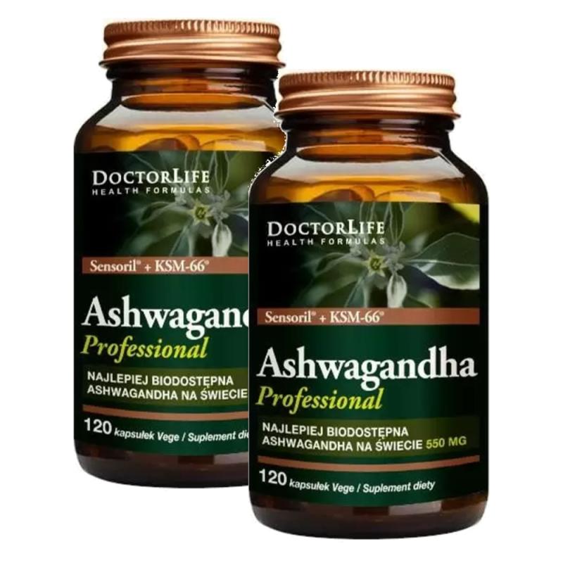 Ashwagandha Sensoril® + KSM-66® 550 mg 120 kapsúl